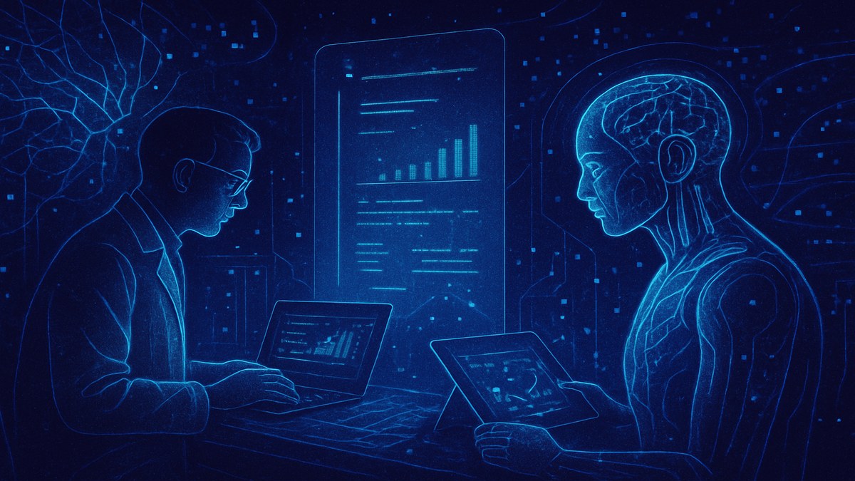 Nature Study Reveals Human Scientists Outperform AI on Complex Research Tasks — illustration