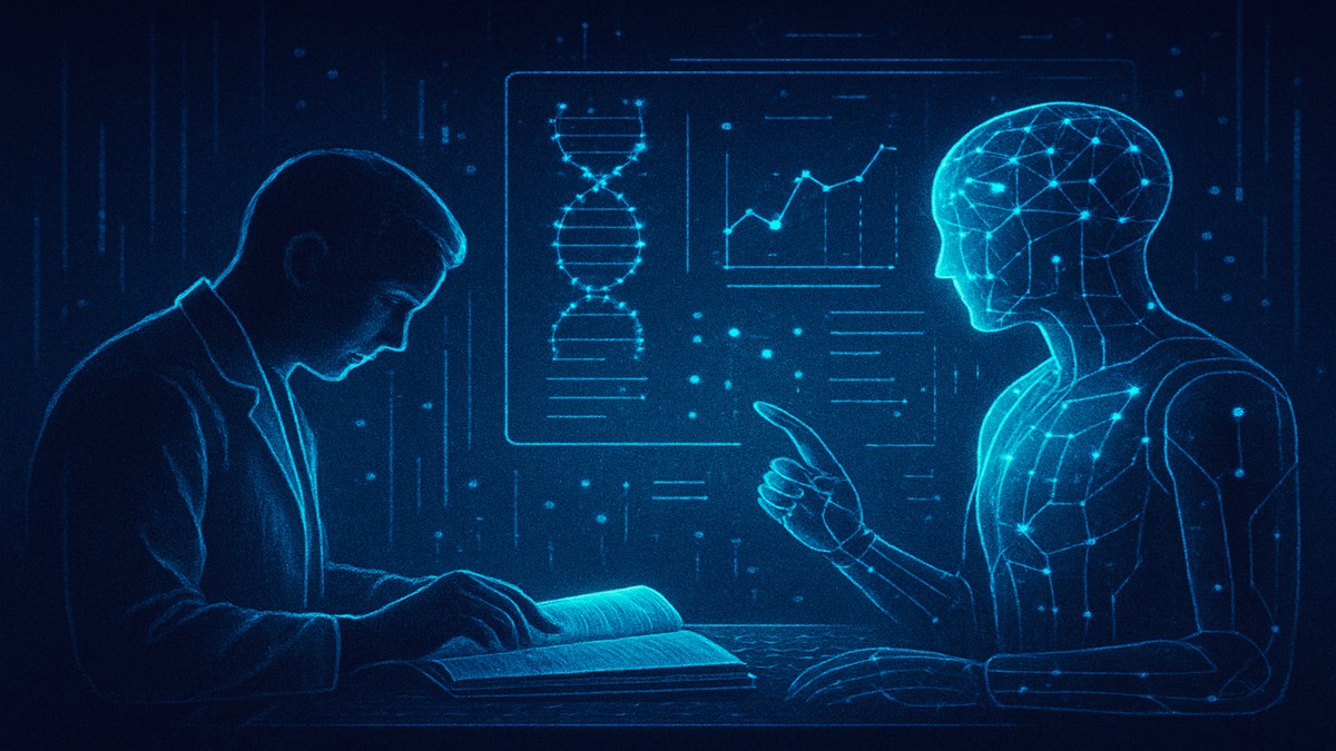 Nature Study Reveals Human Scientists Outperform AI on Complex Research Tasks — illustration