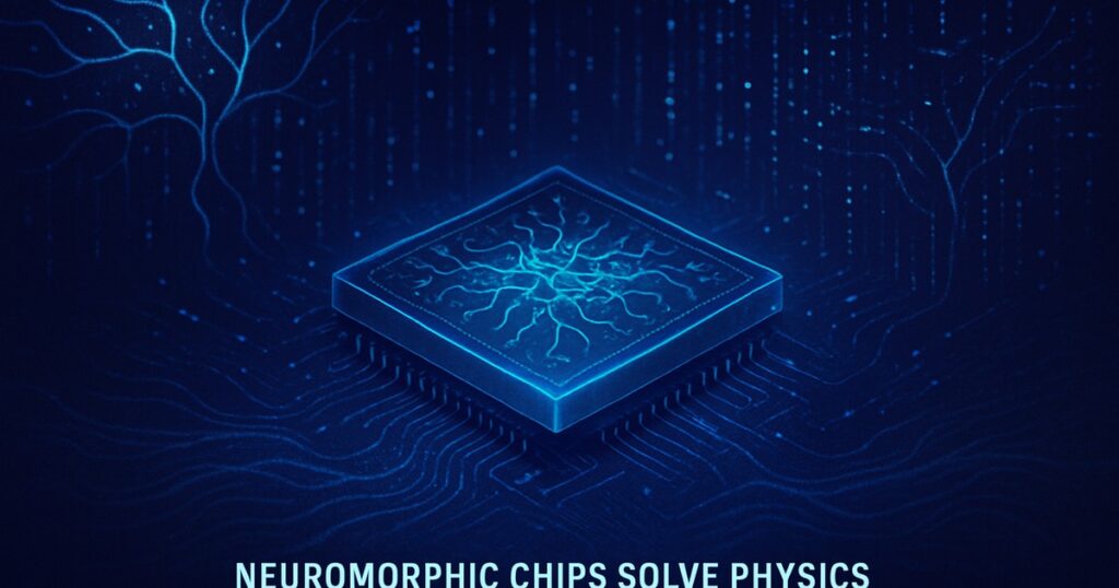 Neuromorphic Chips Surpass Supercomputers in Physics Simulation Efficiency