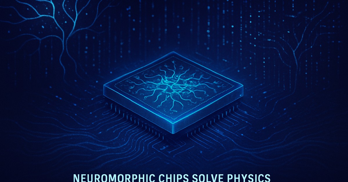 Neuromorphic Chips Surpass Supercomputers in Physics Simulation Efficiency